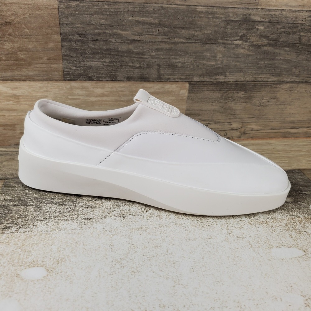 Wolf & Shepherd Cruise Tre Womens Shoes Sz 8 White Leather Slip On Sneakers
